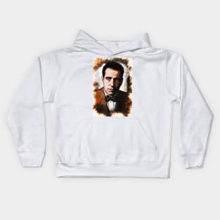 Humphrey Bogart portrait Kids Hoodie